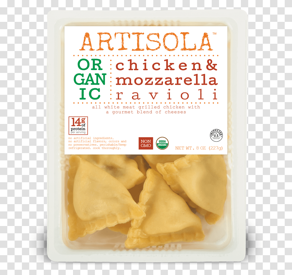 Organic Chicken Amp Mozzarella Ravioli, Pasta, Food, Menu Transparent Png
