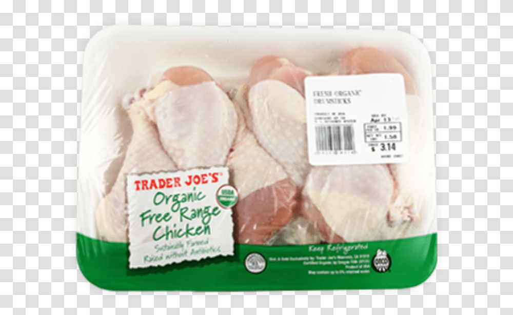 Organic Chicken Drumsticks Trader Joe's Organic Chicken Legs, Diaper, Pork, Food Transparent Png