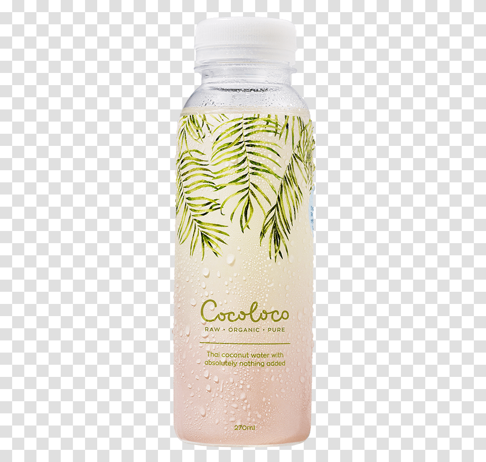Organic Coconut Water Cocoloco Bottle, Plant, Pineapple, Beverage, Floral Design Transparent Png