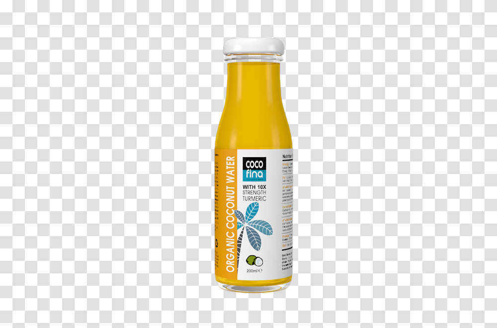Organic Coconut Water High Strength Turmeric, Bottle, Label, Juice Transparent Png