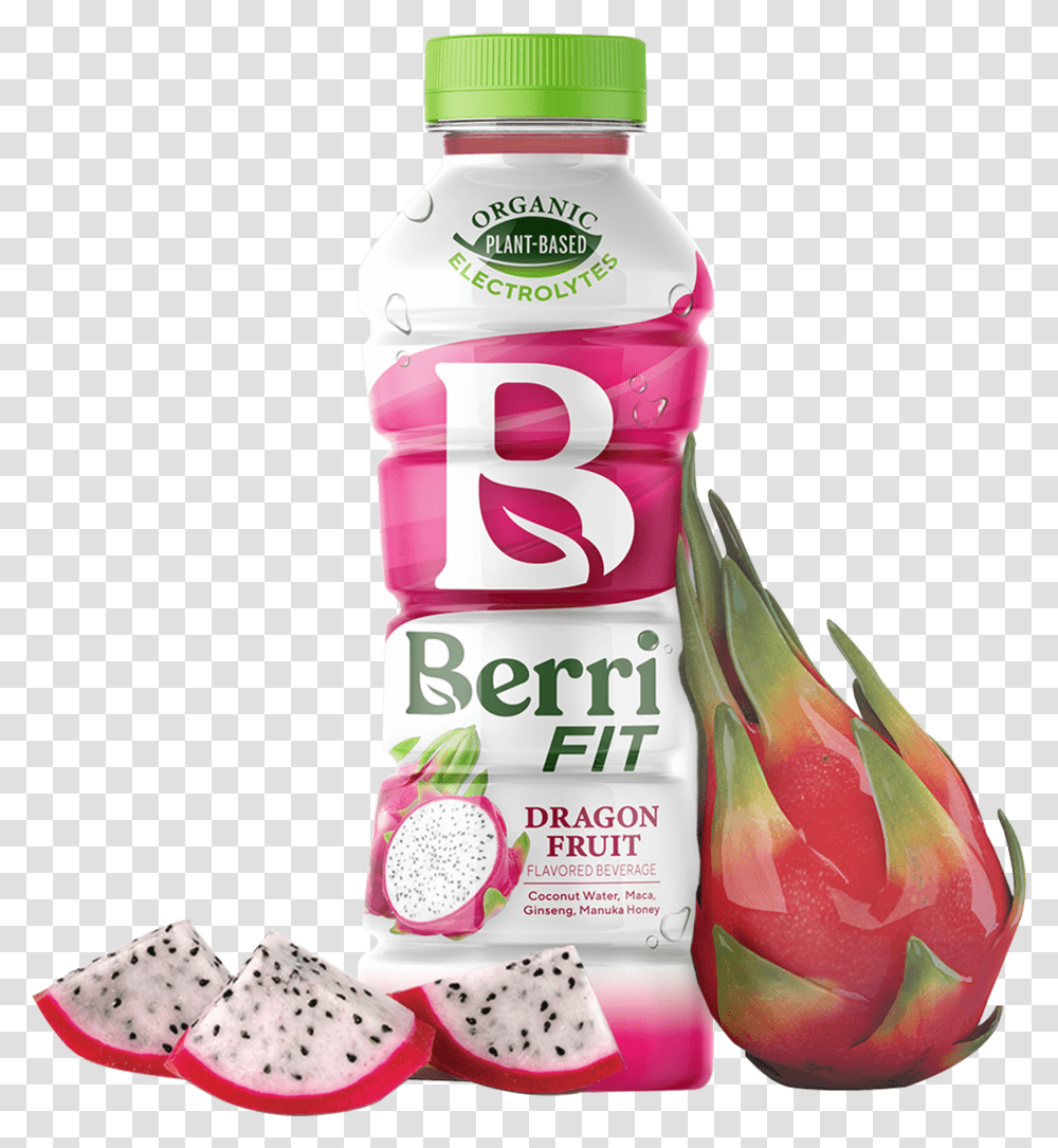 Organic Dragon Fruit Fitness Drink Berri Fit, Plant, Bottle, Beverage, Food Transparent Png