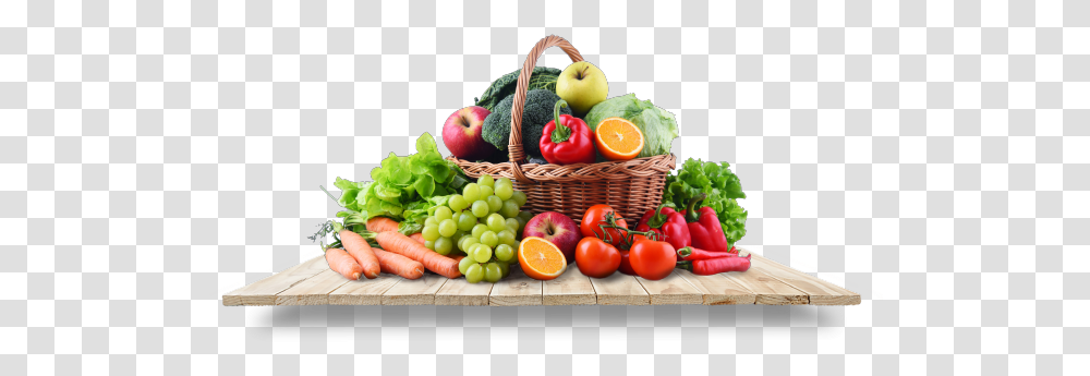 Organic Fruits Amp Vegetables Fruits Vegetables, Plant, Basket, Food, Birthday Cake Transparent Png