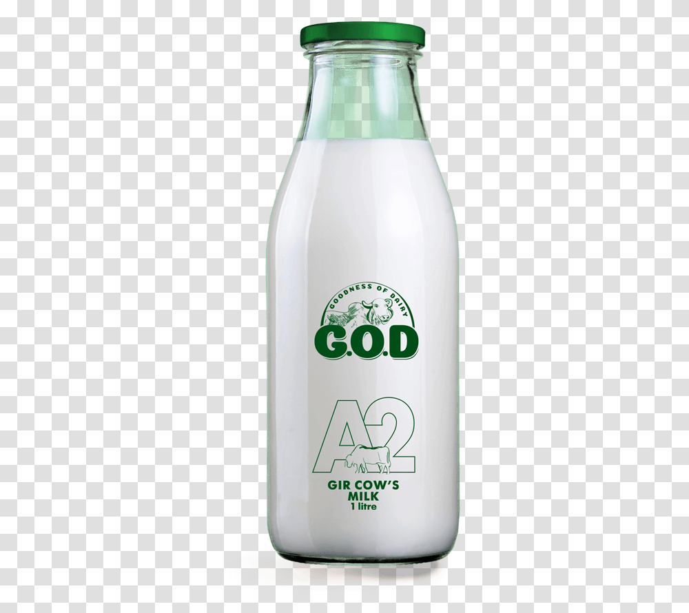 Organic Gir Cow Milk Organic Gir Cow Ghee Goodness Glass Bottle, Shaker, Beverage, Liquor, Alcohol Transparent Png