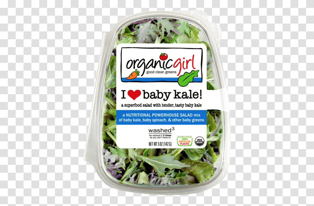 Organic Girl Baby Kale 5 Oz, Plant, Vegetable, Food, Produce Transparent Png
