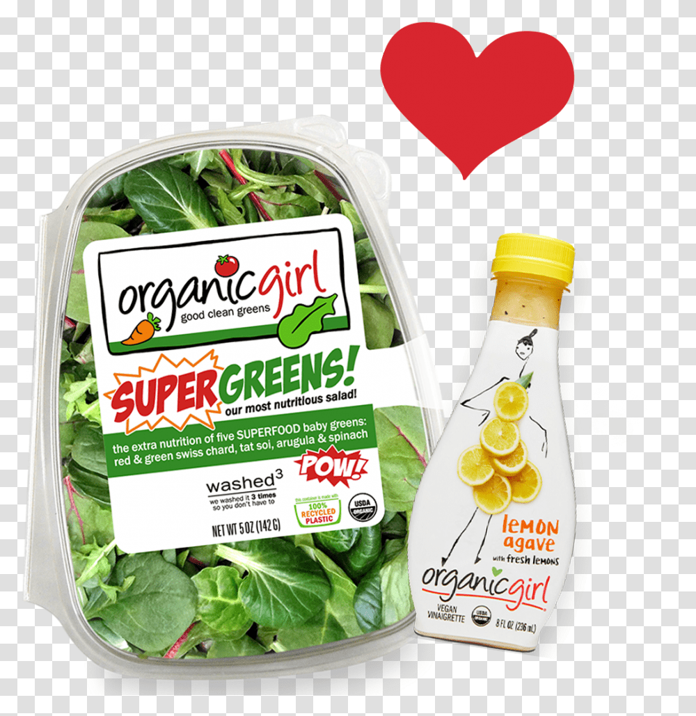 Organic Girl Super Greens, Plant, Food, Spinach, Vegetable Transparent Png