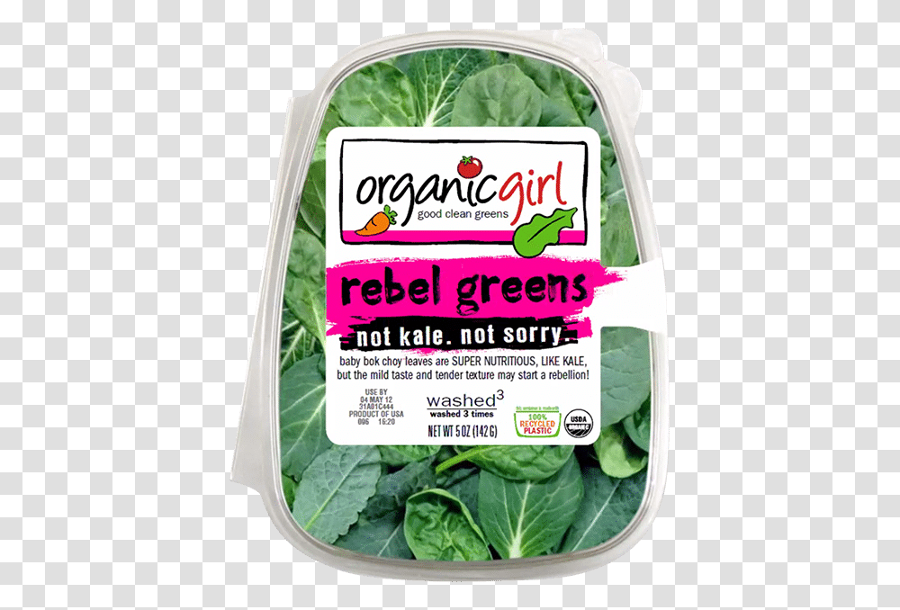 Organic Girl Super Greens, Plant, Spinach, Vegetable, Food Transparent Png