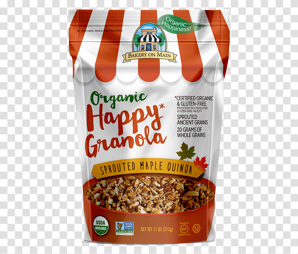 Organic Granola Maple 3d Breakfast Cereal, Plant, Food, Vegetable, Bag Transparent Png