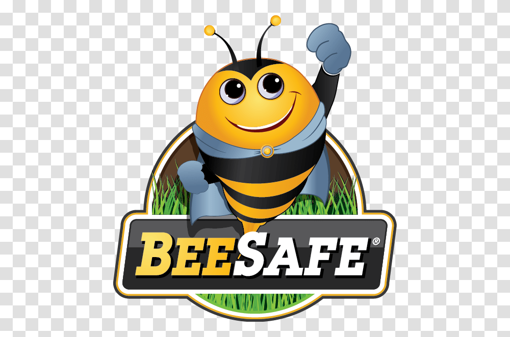 Organic Lawn Care Service Company My Beesafe Lawn, Honey Bee, Insect, Invertebrate, Animal Transparent Png
