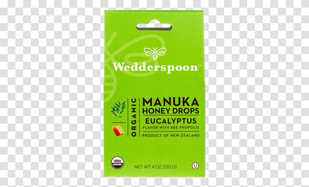 Organic Manuka Honey Drops Wedderspoon Manuka Honey Drops Eucalyptus, Advertisement, Poster, Flyer, Paper Transparent Png