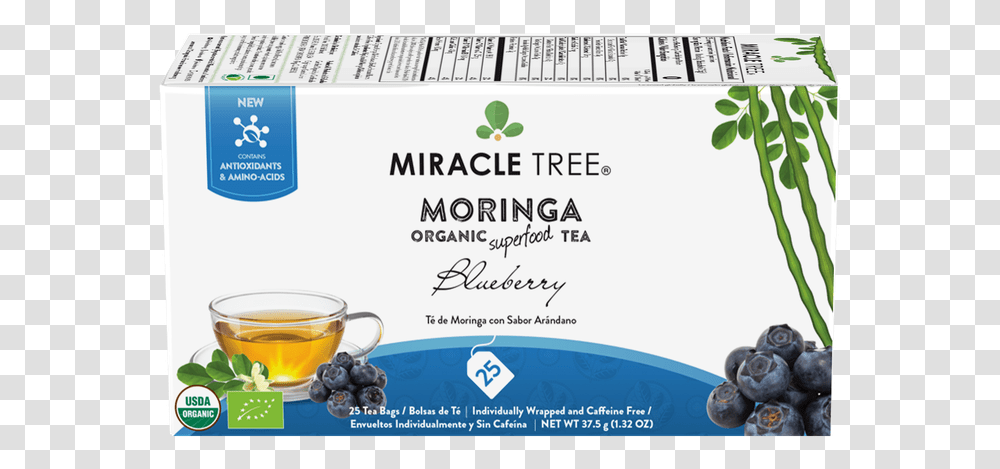 Organic Moringa Tea Blueberry 25 Count Miracle Tree Moringa Tea Apple Cinnamon, Plant, Pottery, Vase, Jar Transparent Png