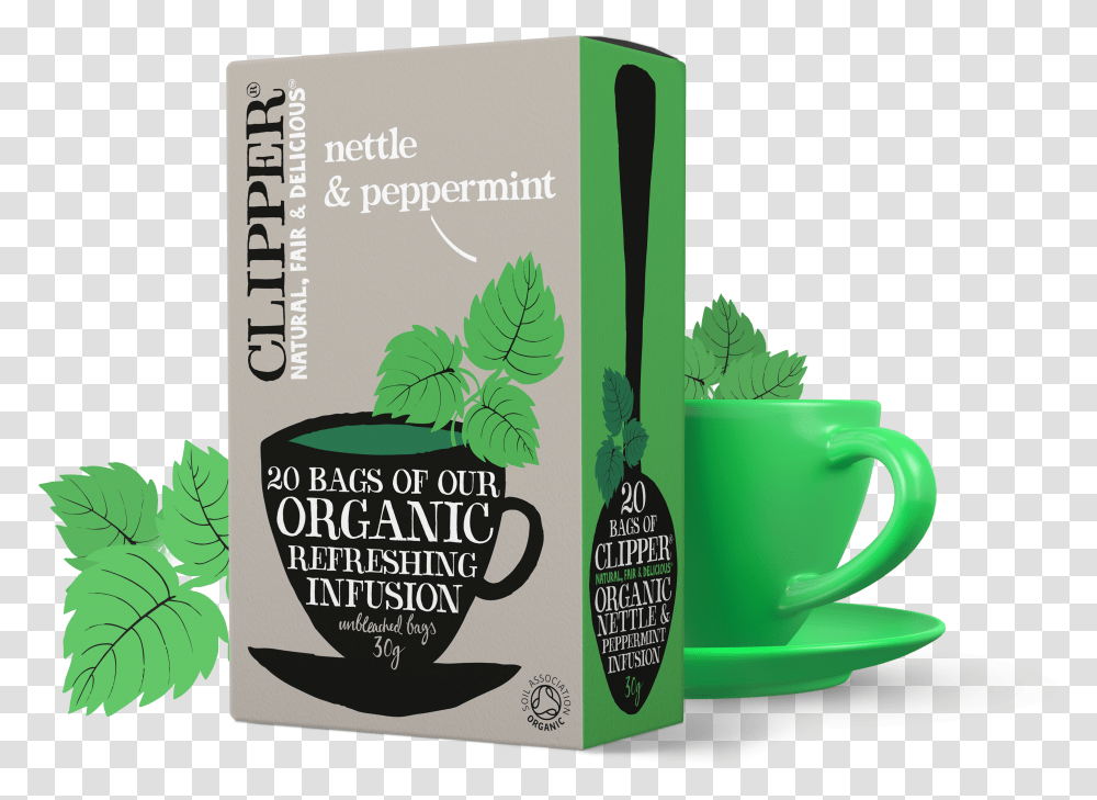 Organic Nettle Amp Peppermint Infusion Clipper Nettle Tea, Vase, Jar, Pottery, Plant Transparent Png