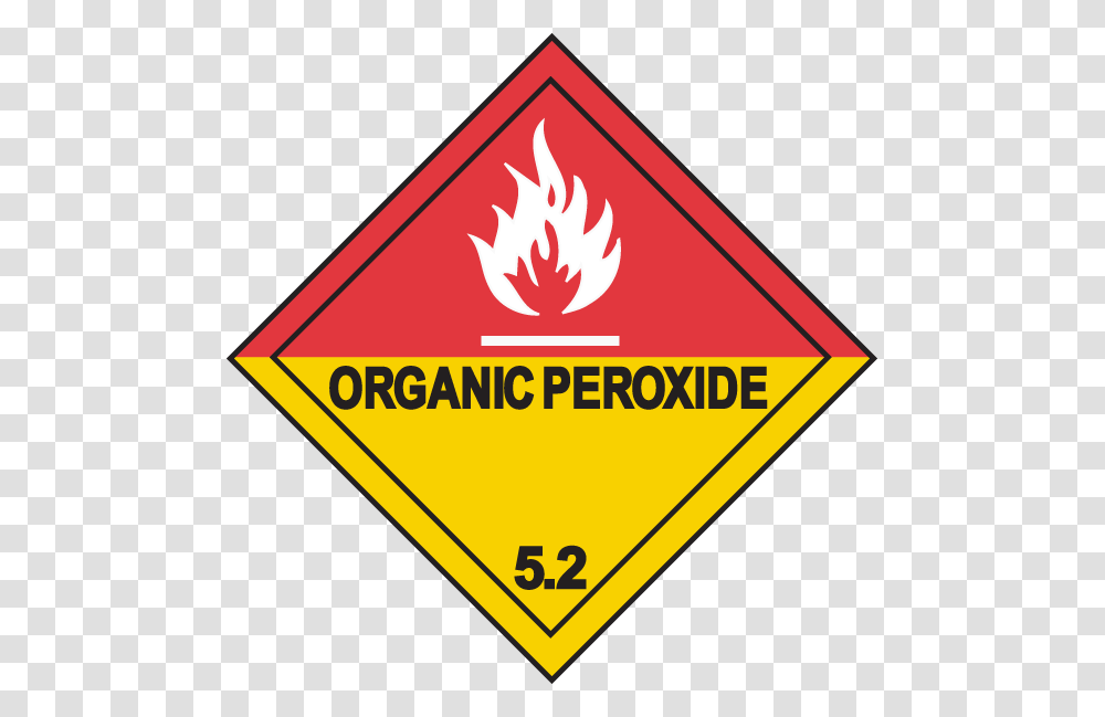 Organic Peroxide Class 5.2 Organic Peroxides, Road Sign, Logo, Trademark Transparent Png