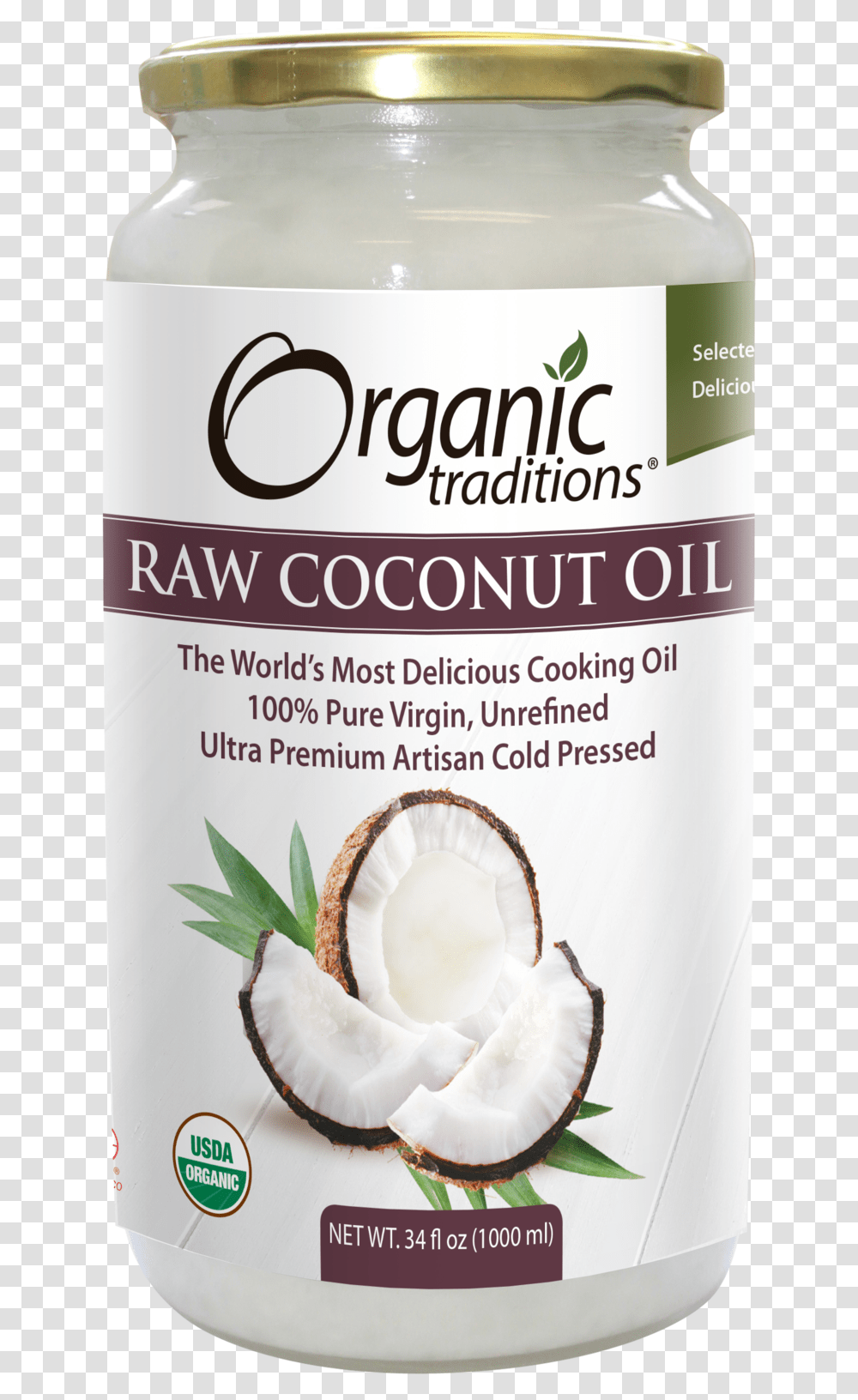 Organic Raw Coconut Oil, Plant, Fruit, Food, Vegetable Transparent Png
