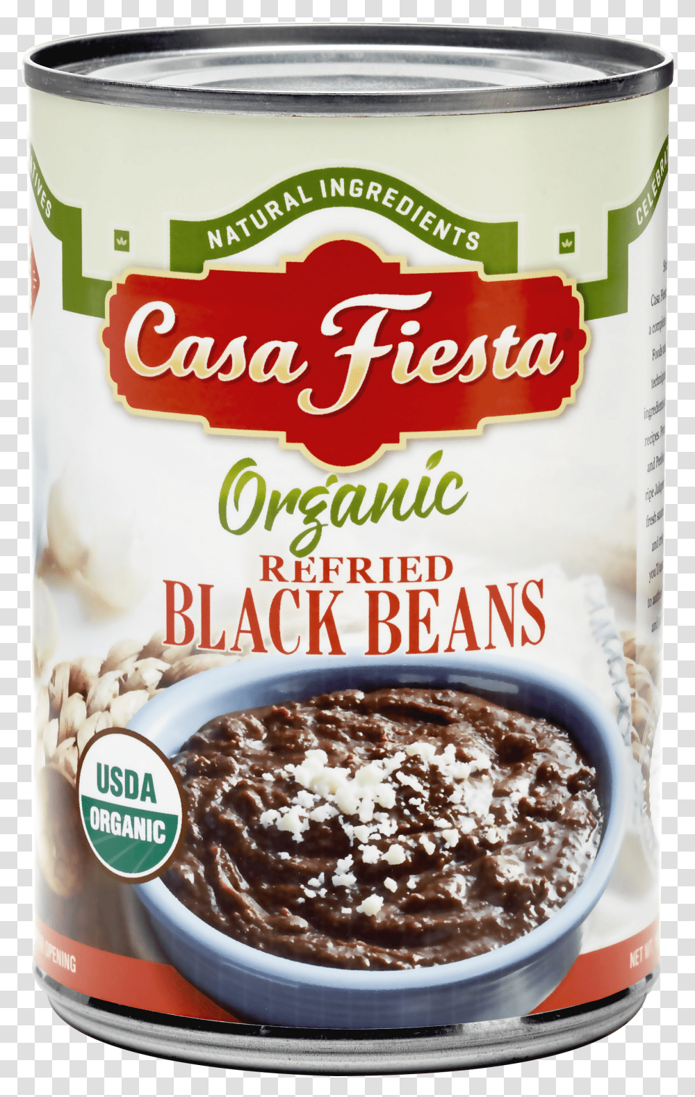 Organic Refried Black Beans Can Cfedits Casa Fiesta Organic Dark Red Kidney Transparent Png