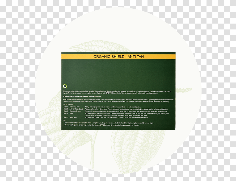 Organic Shield Anti Tan Graphic Design, Label, Business Card, Paper Transparent Png