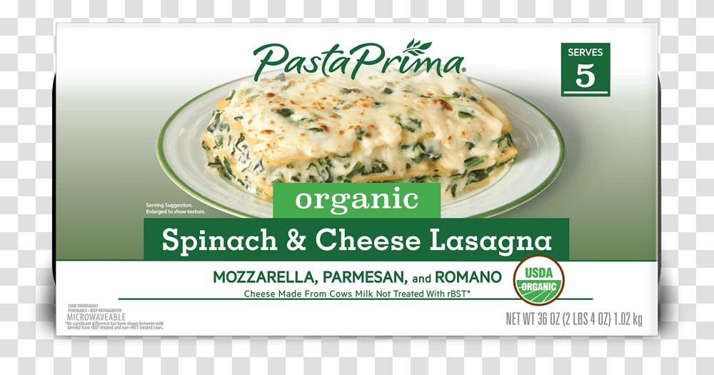 Organic Spinach Amp Cheese Lasagna Dish, Pasta, Food, Plant, Pizza Transparent Png