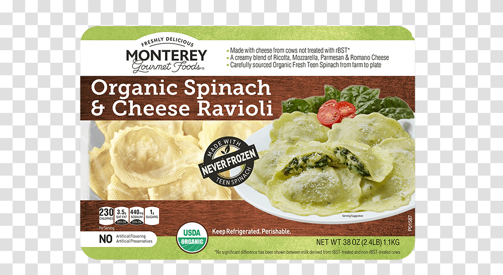 Organic Spinach Cheese Ravioli Jiaozi, Poster, Advertisement, Flyer, Paper Transparent Png