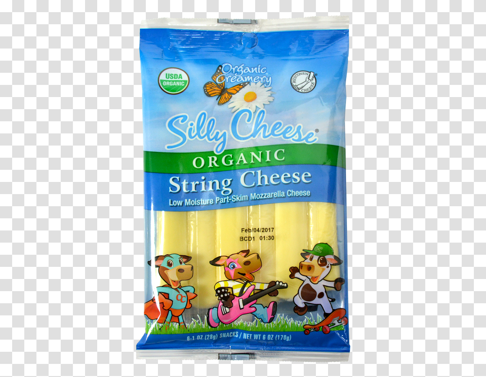 Organic String Cheese Low Moisture Part Skim Mozzarella Duck, Food, Sweets, Confectionery, Plant Transparent Png