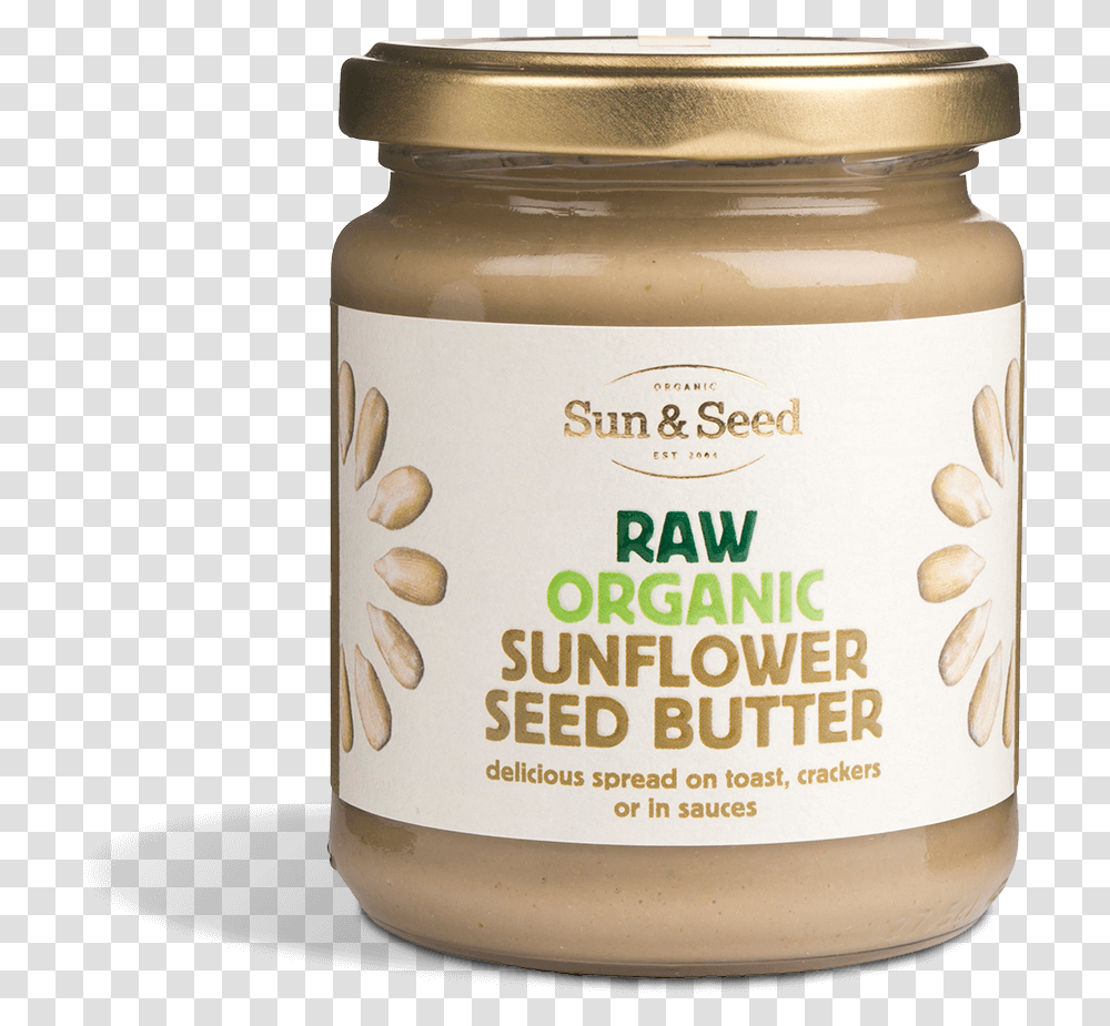 Organic Sunflower Seed Butter 250g - Sun & Raw Sunflower Seed Butter, Food, Milk, Beverage, Drink Transparent Png