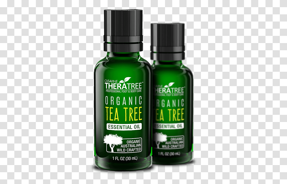 Organic Tea Tree Oil, Bottle, Cosmetics, Aftershave, Perfume Transparent Png
