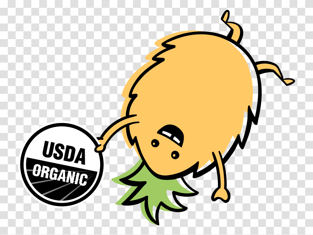 Organic Usda Organic, Plant, Face, Animal Transparent Png