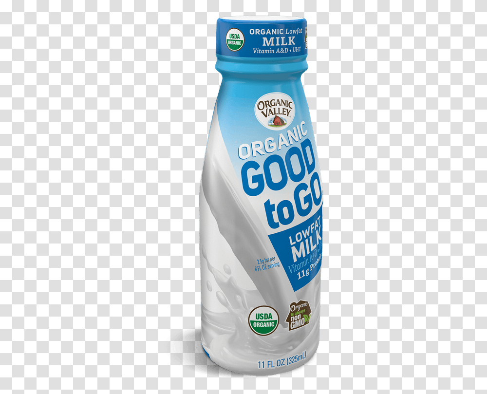 Organic Valley Good To Go, Bottle, Cosmetics, Beverage, Drink Transparent Png