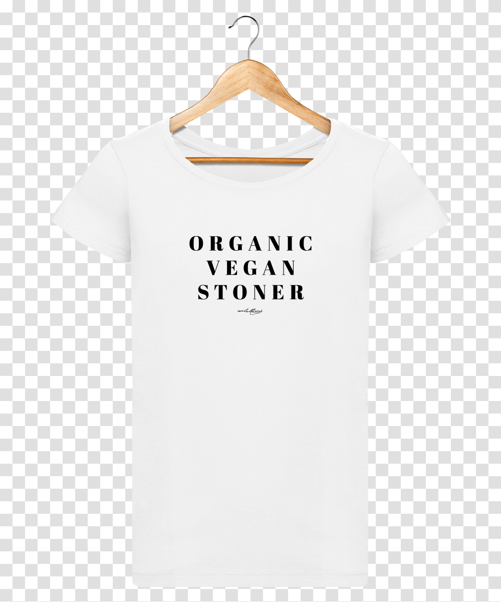 Organic Vegan Stoner Women T Shirt, Apparel, T-Shirt, Word Transparent Png