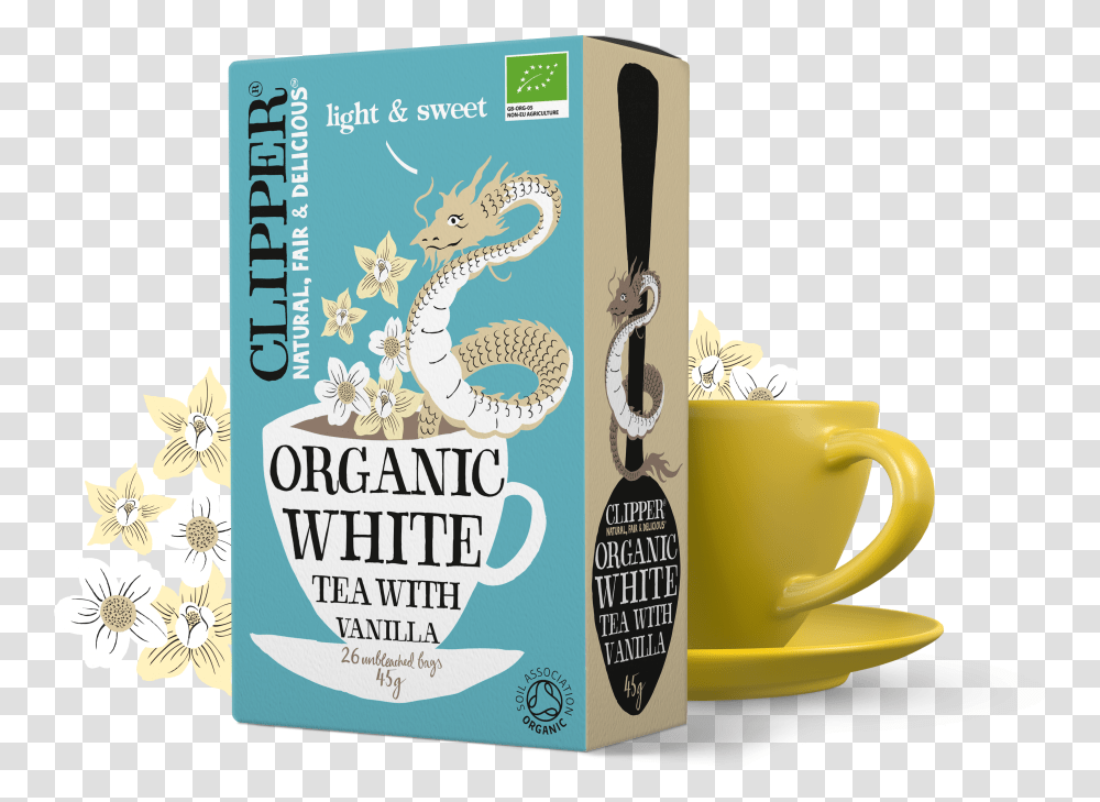 Organic White Tea With Orange Clipper Teas Clipper Organic White Tea With Peppermint, Coffee Cup, Poster, Advertisement, Flyer Transparent Png