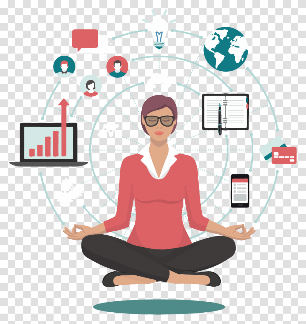 Organization Job Well Being Illustration Backend Free Women Entrepreneur Job Ad, Person, Human, Working Out, Sport Transparent Png