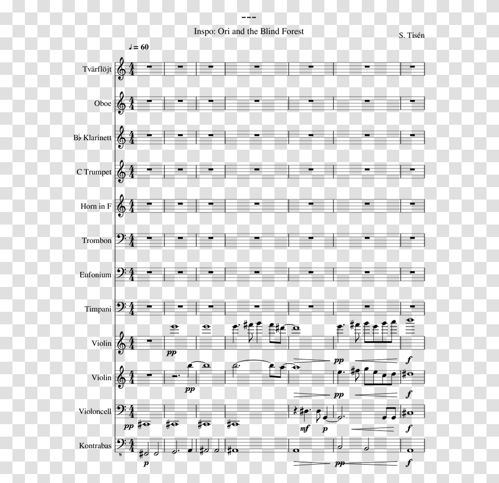 Ori And The Blind Forest Logo Good Doctor Theme Song Sheet Music, Gray, World Of Warcraft Transparent Png