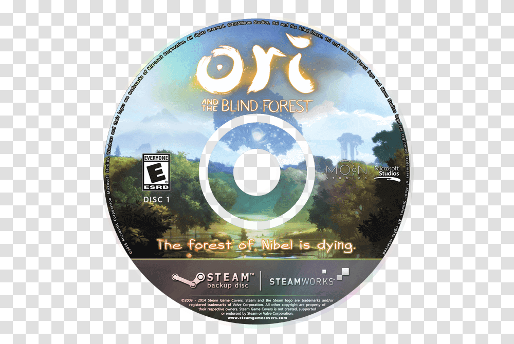 Ori And The Blind Forest Menu, Disk, Dvd Transparent Png