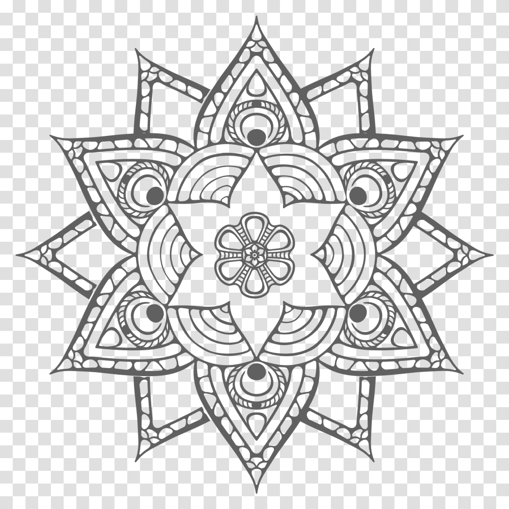 Oriental Design Mandala, Pattern, Cross Transparent Png