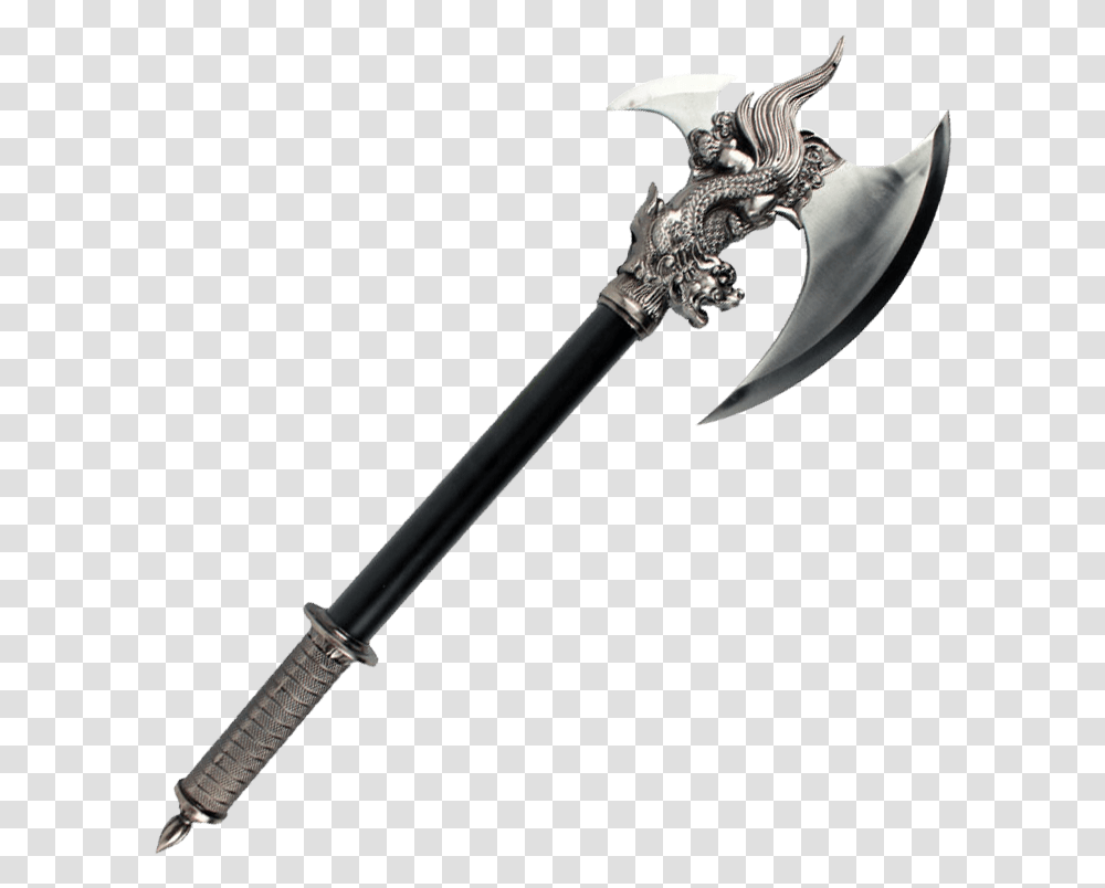 Oriental Dragon Battle Axe Chinese Axe, Sword, Blade, Weapon, Weaponry Transparent Png