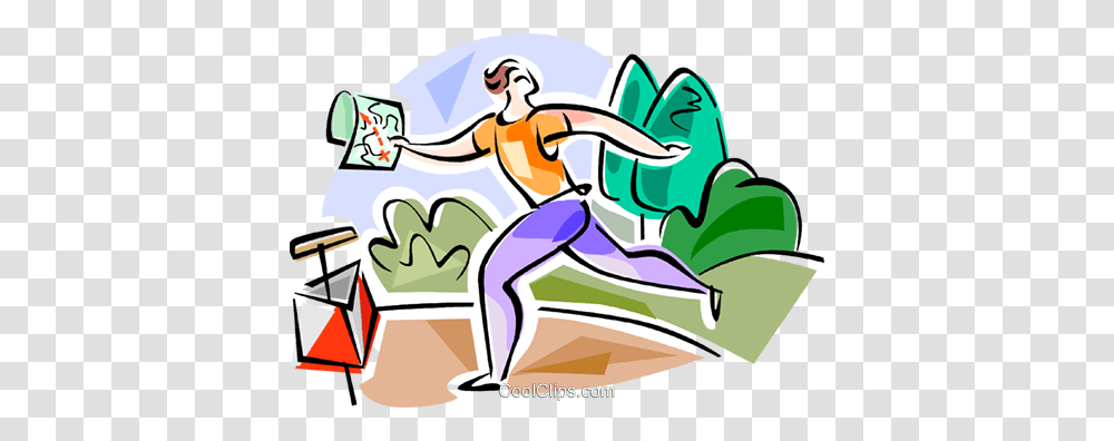 Orienteering Royalty Free Vector Clip Art Illustration, Outdoors, Drawing, Statue Transparent Png