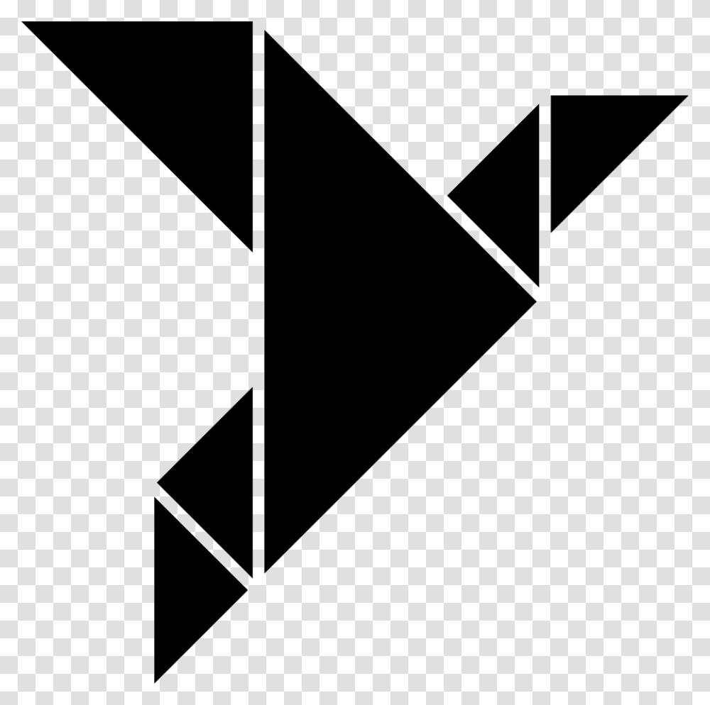 Origami Bird Flying Icono Pajaro De Papel, Star Symbol, Triangle Transparent Png