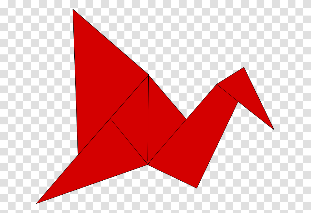Origami Bird Red Origami Bird, Paper Transparent Png