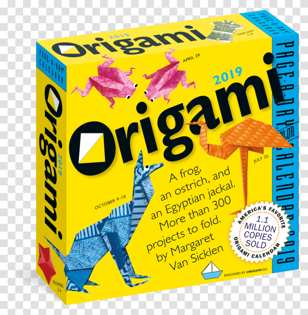 Origami Calendar 2019, Advertisement, Poster, Flyer, Paper Transparent Png