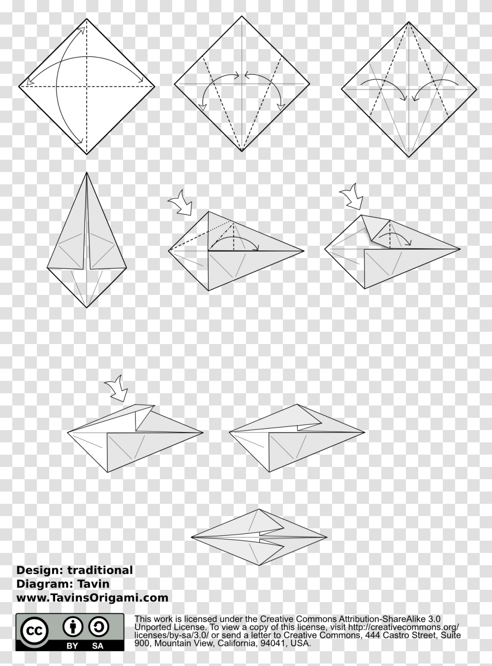 Origami Flamingo Instructions, Paper, Triangle, Pattern Transparent Png