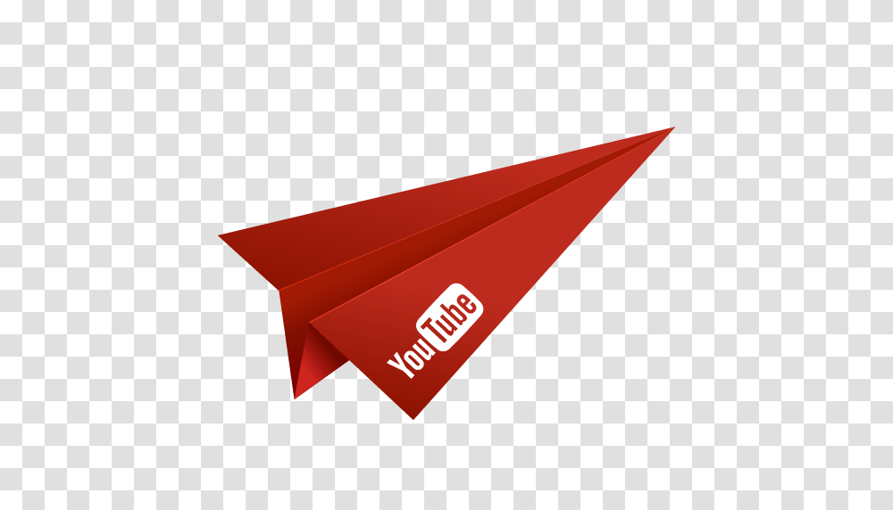Origami Paper Plane Red Social Media Video Youtube Icon, Envelope, Triangle, Mail Transparent Png