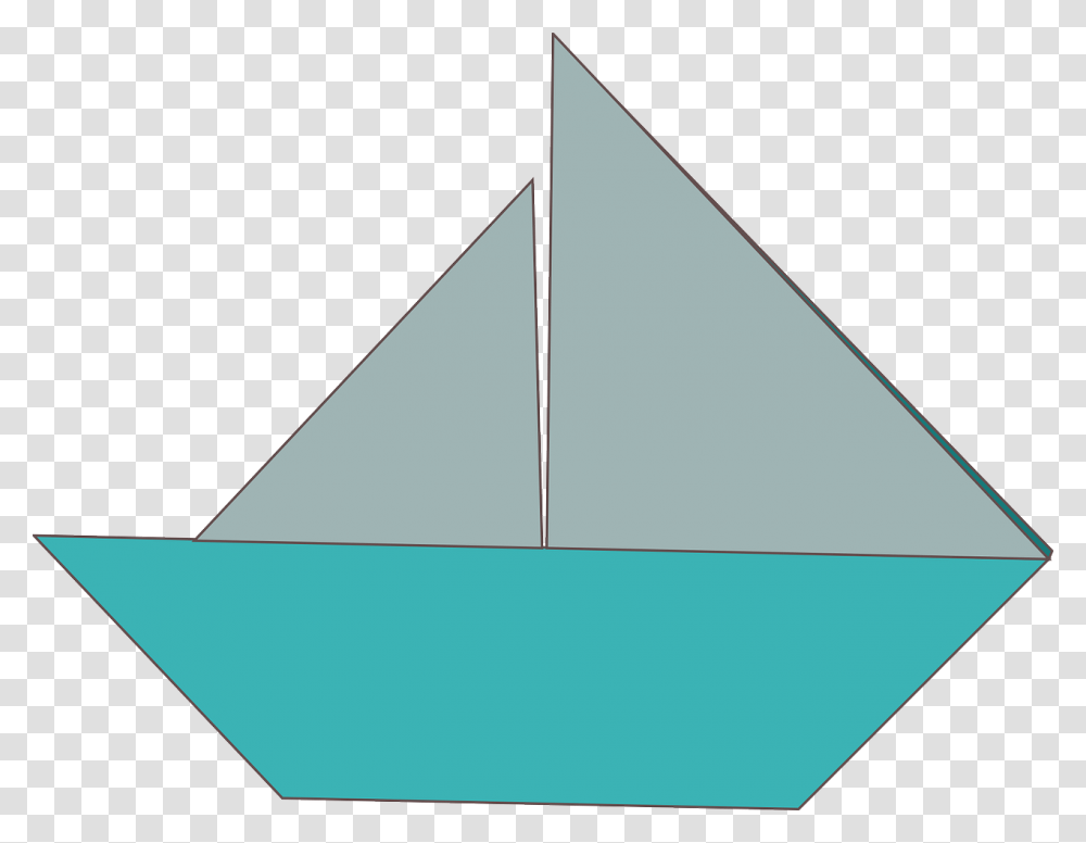 Origami Sailboat Clipart, Triangle, Outdoors, Kite, Toy Transparent Png