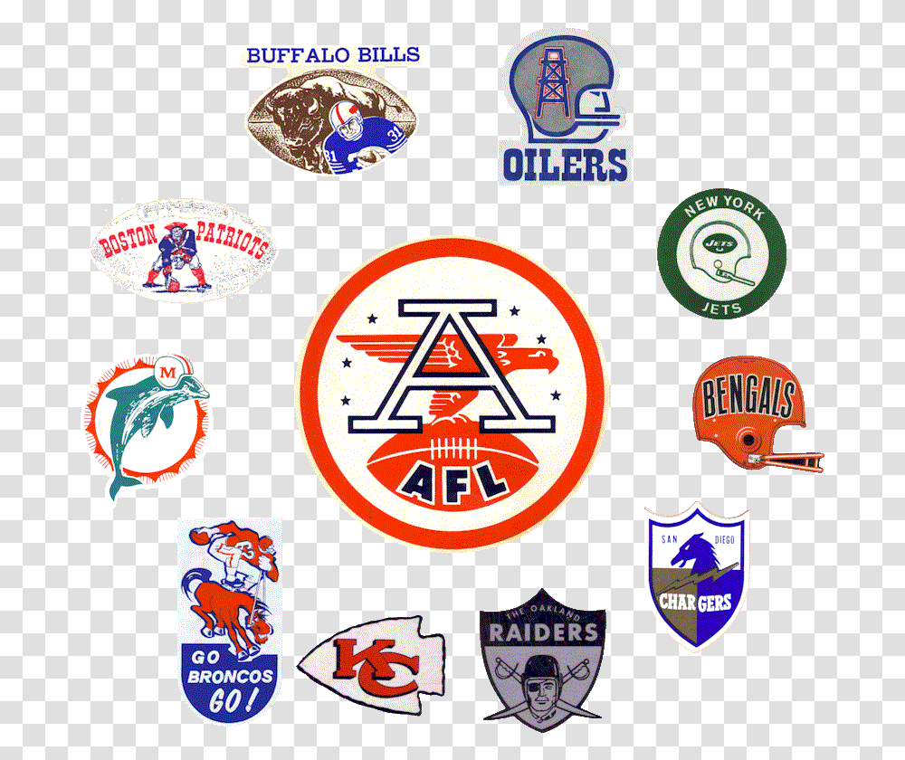 Original Afl Decals American Football League, Logo, Symbol, Trademark, Badge Transparent Png