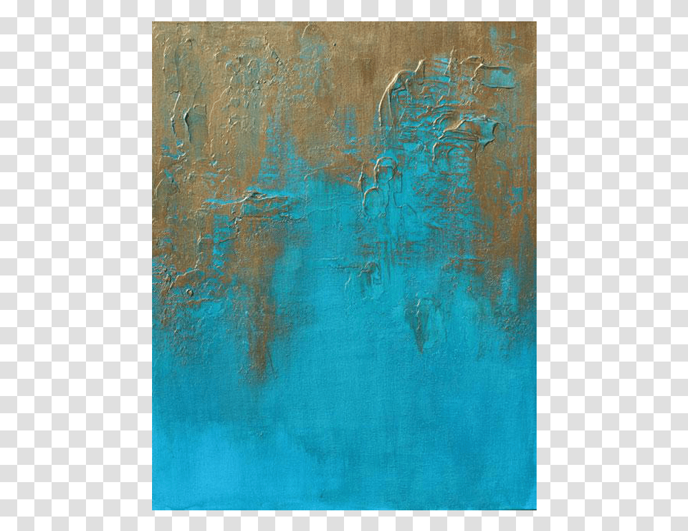 Original Bronzed Earth Ii Painting, Modern Art, Rust, Texture, Canvas Transparent Png