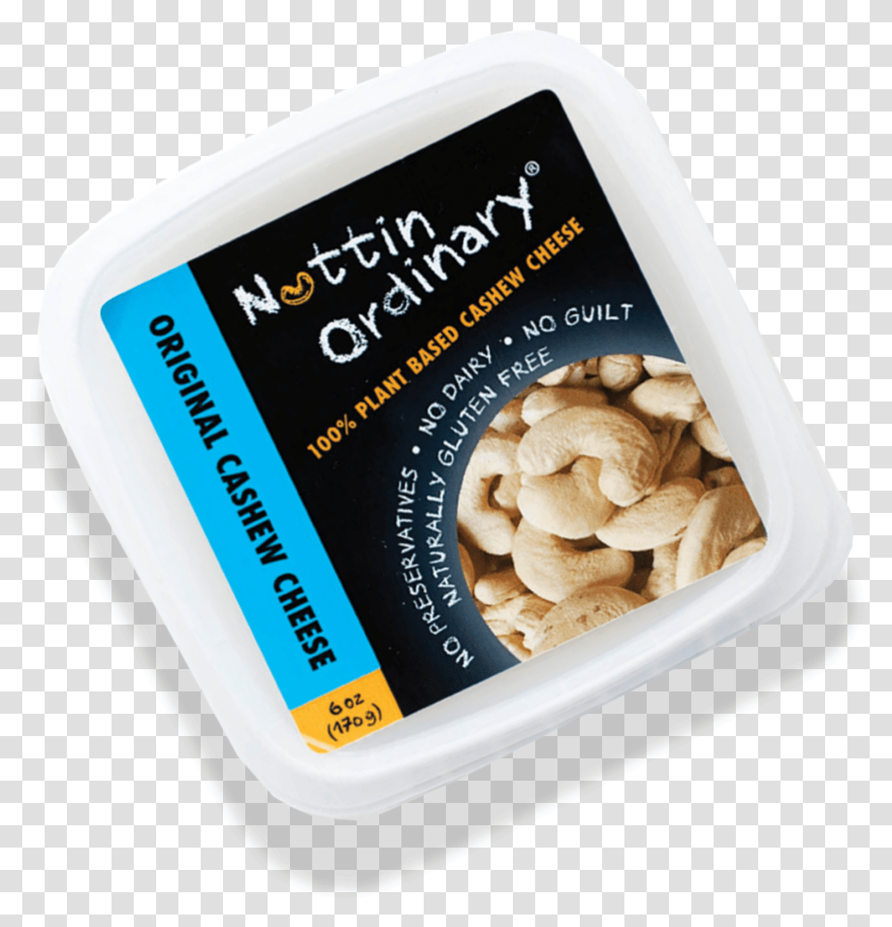 Original Cashew Cheese Plant Based Spread Cashew Nut, Cracker, Bread, Food Transparent Png