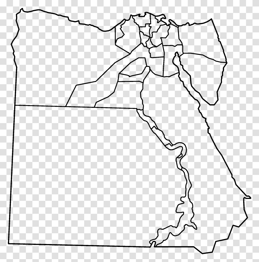 Original File Blank Political Map Of Egypt, Gray, World Of Warcraft Transparent Png