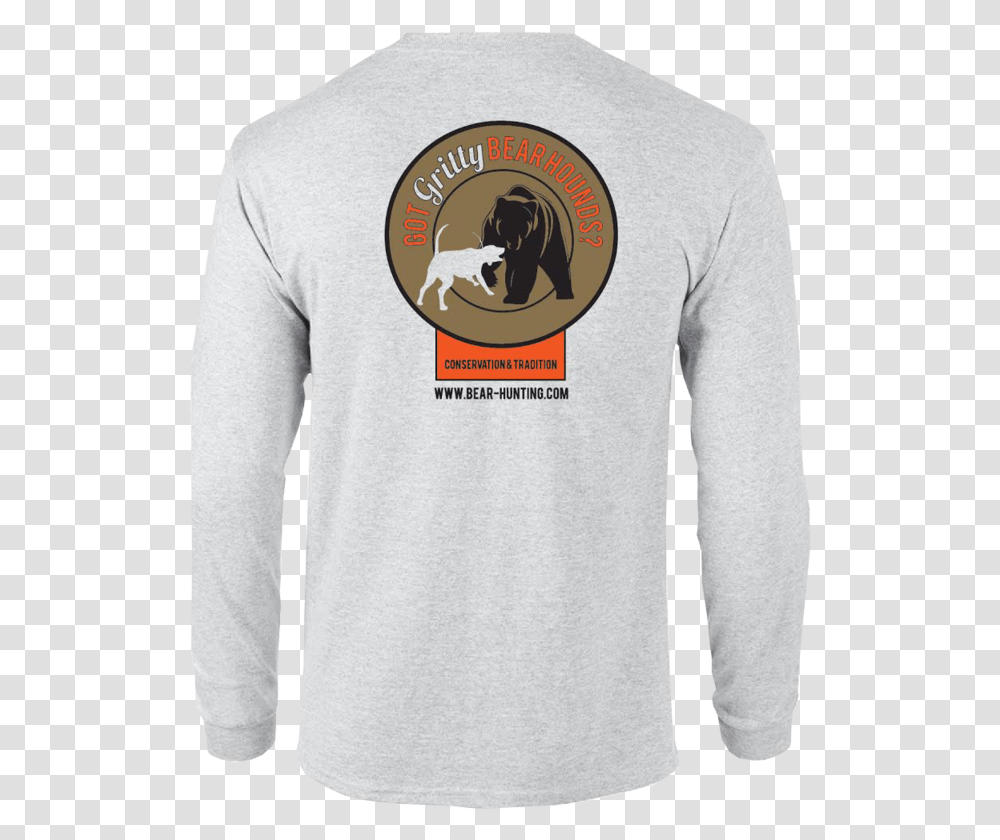 Original Gritty Bear Hound Shirt Bear Hunting With Hounds Shirts, Sleeve, Long Sleeve, Person Transparent Png
