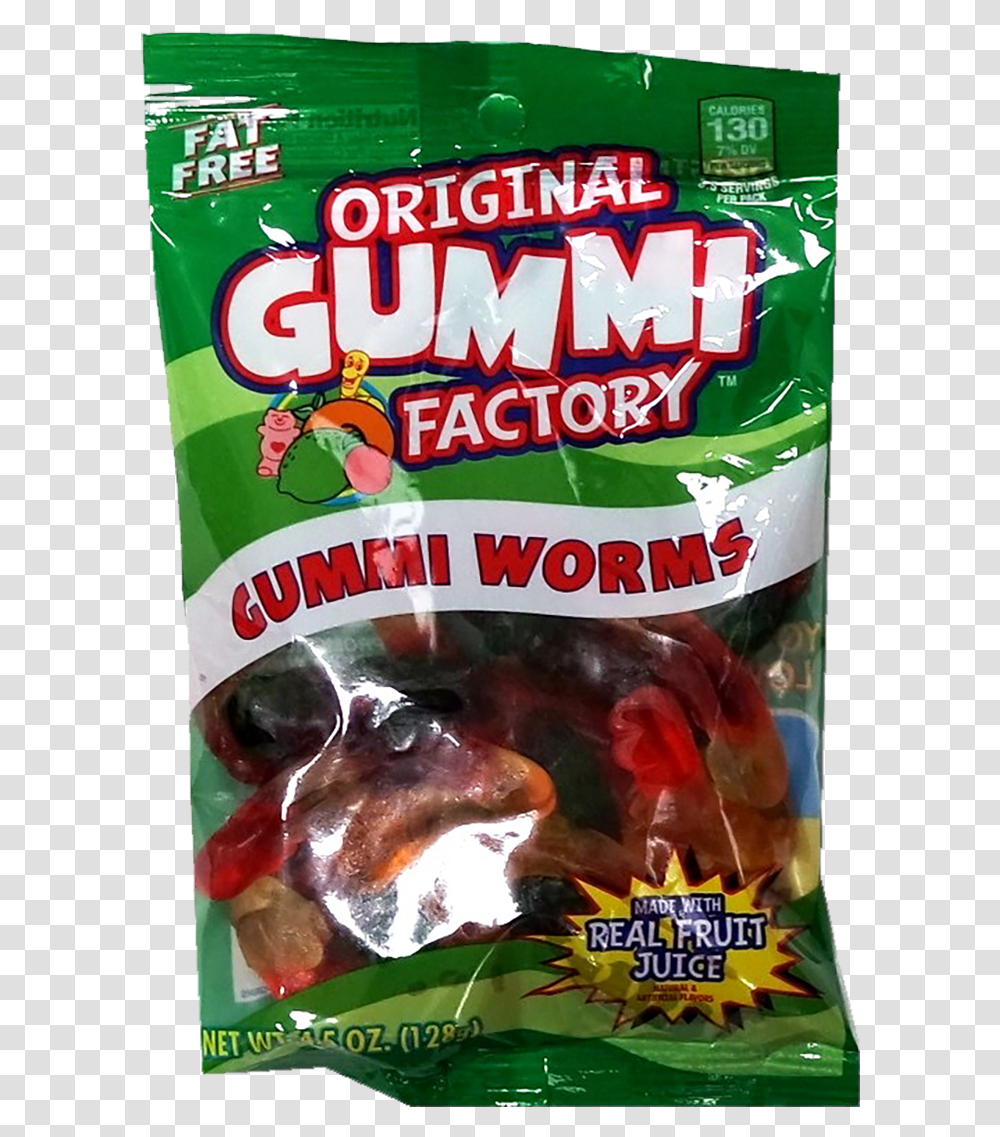 Original Gummi Factory Worms, Plant, Sweets, Food, Confectionery Transparent Png