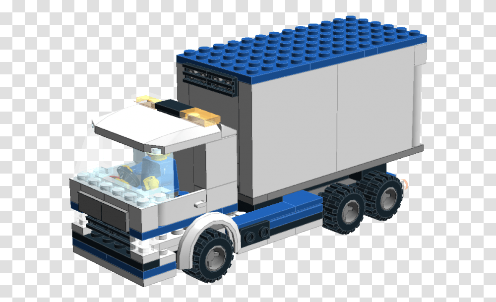 Original Lego Creation By Independent Designer Lego Creation Truck, Toy, Vehicle, Transportation, Trailer Truck Transparent Png