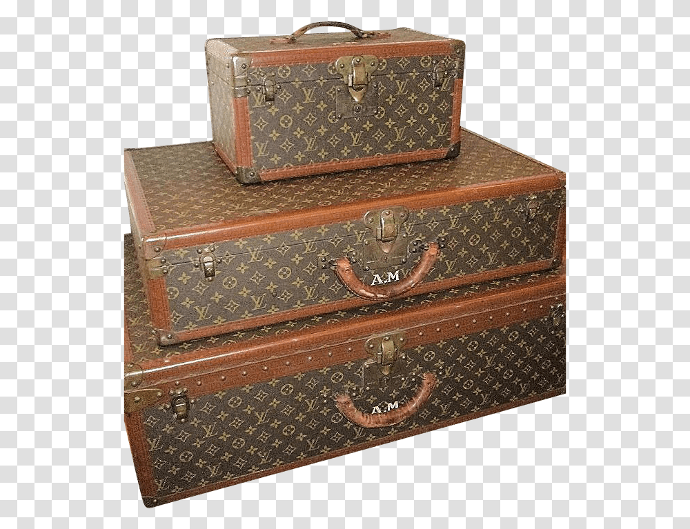 Original Louis Vuitton Suit Case, Luggage, Furniture, Suitcase, Drawer Transparent Png