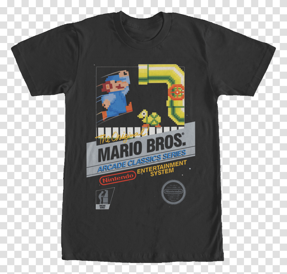 Original Mario Bros Cartridge T Shirt Mario Bros 1983 Nes, Apparel, T-Shirt Transparent Png
