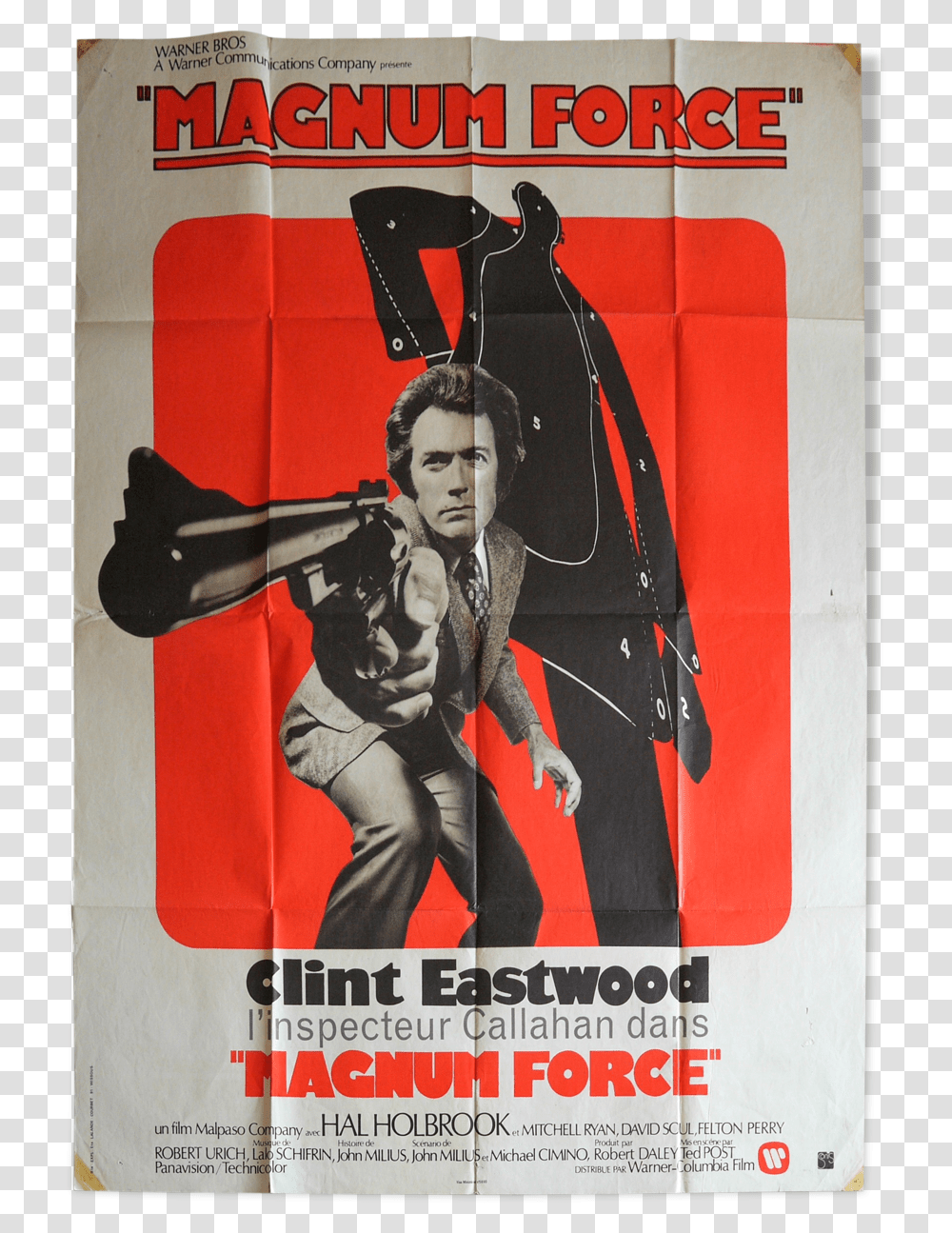 Original Movie Poster Affiche Film Magnum Force, Advertisement, Flyer, Paper, Brochure Transparent Png